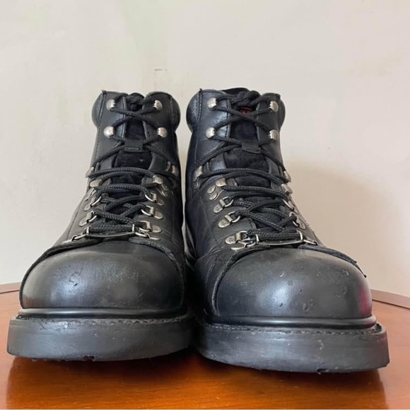 Harley Davidson Men’s Black Leather Motorcycle Riding Boot | US 12 - Picture 4 of 7